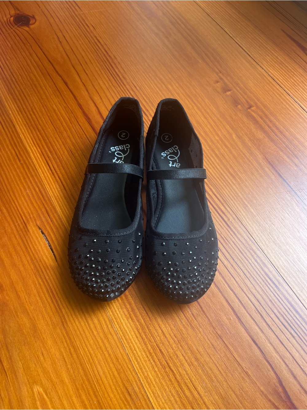 art class Black Girls' Mary Jane Dress Shoes with Stud Details